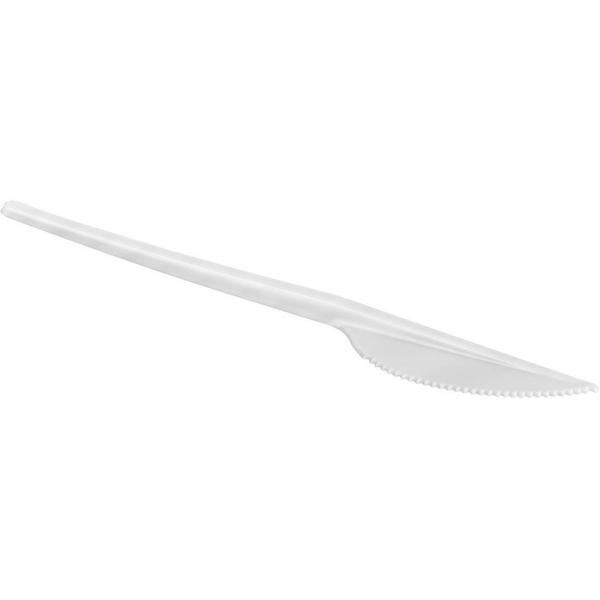 Papstar noże plastikowe 45018 100 sztuk białe
