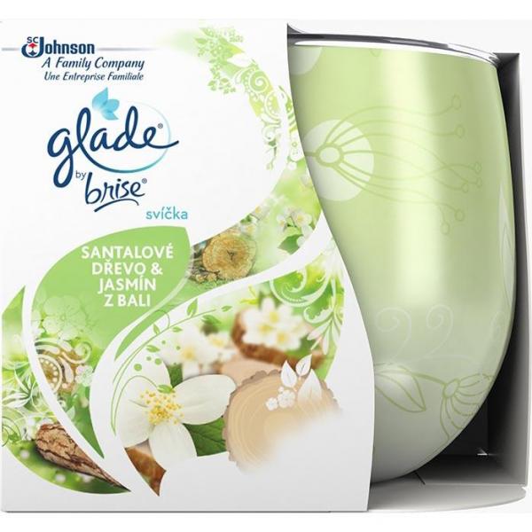 Glade by Brise świeca 120g Drzewo Sandałowe z Bali i Jaśmin