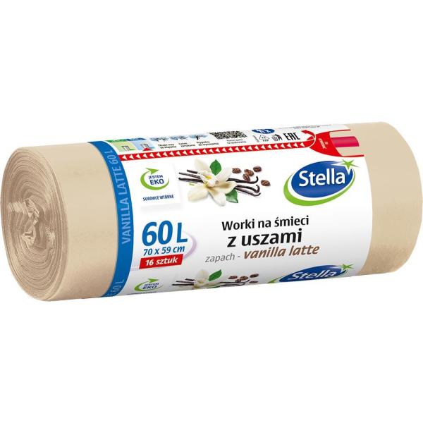 Stella worki zapachowe z uszami 60L/16szt. Vanilla Latte