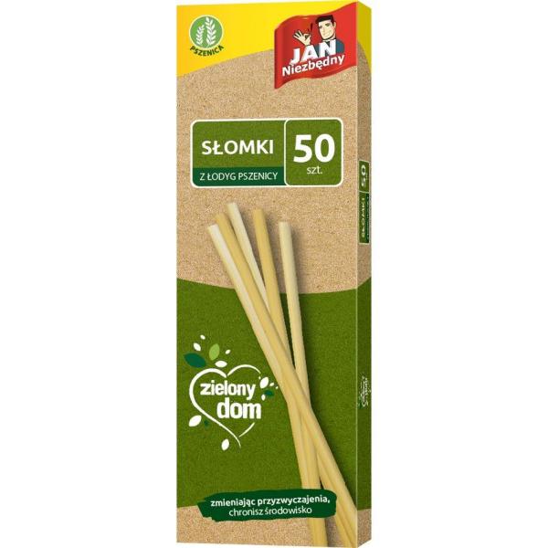 Jan Niezbędny Zielony Dom słomki z łodyg pszenicy 50 sztuk
