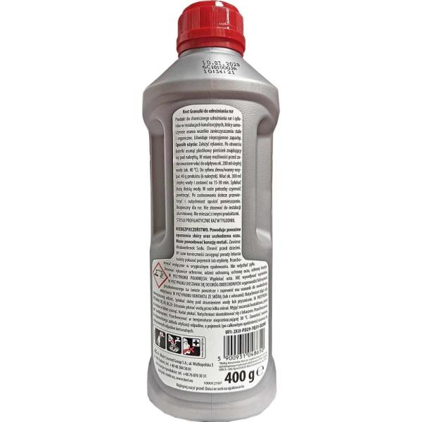 Kret udrażniacz do rur w granulkach 400g