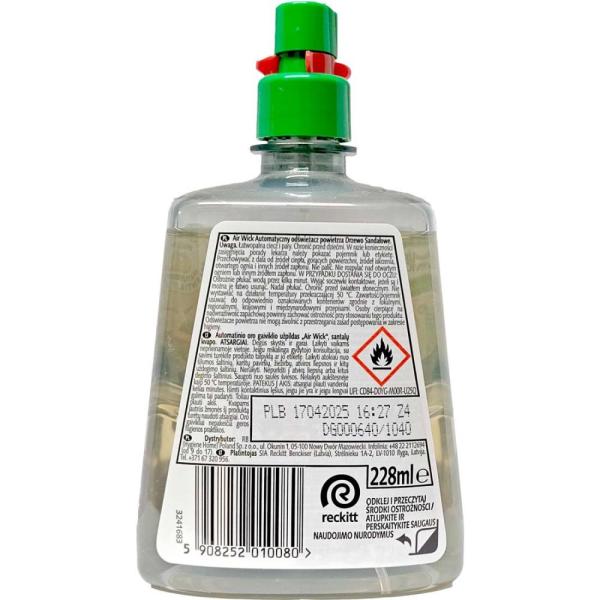 Air Wick Active Fresh automatyczny odświeżacz powietrza 228ml Drzewo Sandałowe zapas 