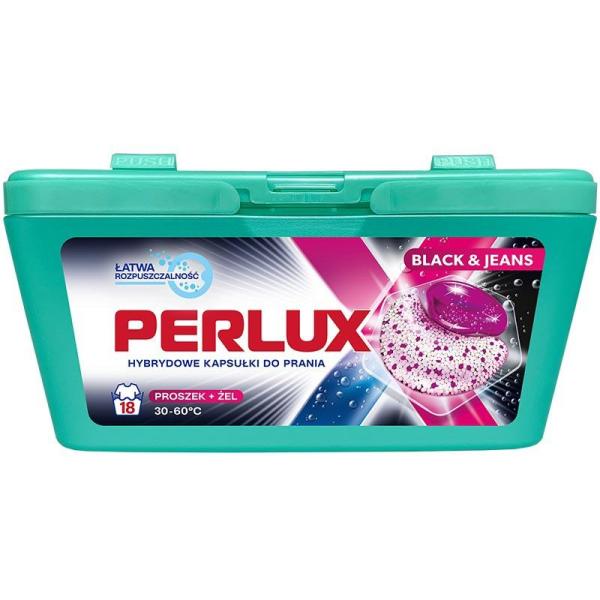 Perlux Black & Jeans kapsułki piorące 18 sztuk