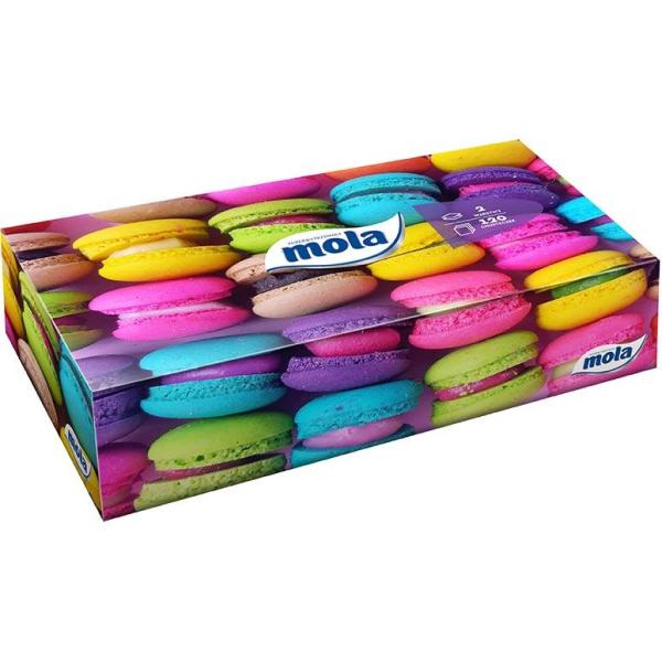 Mola chusteczki higieniczne w kartoniku dwuwarstwowe 120 sztuk