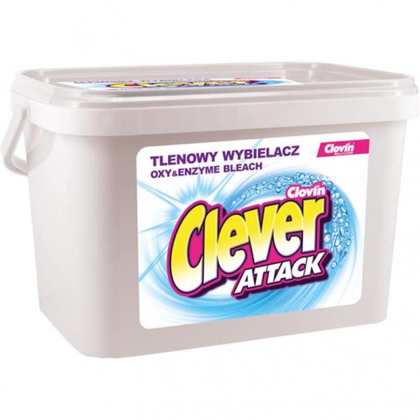 Clever Attack wybielacz w proszku tlenowy 3,6kg