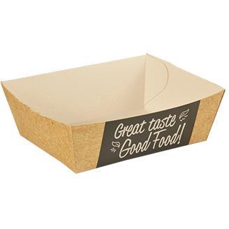 Papstar papierowe tacki na frytki 3.5x7x9cm 50 sztukrn