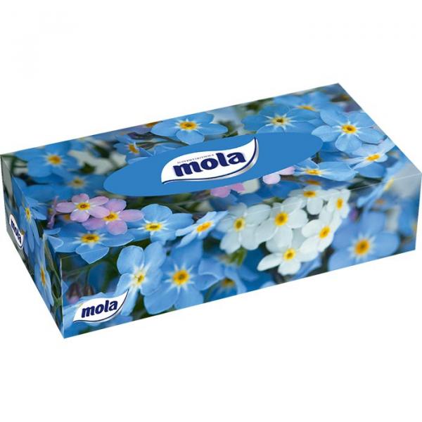 Mola chusteczki w kartoniku 2-warstwowe 70szt