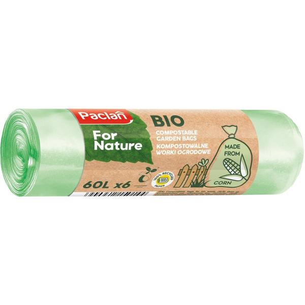 Paclan Nature worki ogrodowe BIO 60L/6szt.

