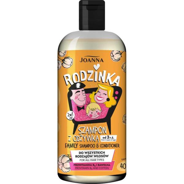 Joanna Rodzinka szampon z odżywką 2w1 400ml dla całej rodziny 