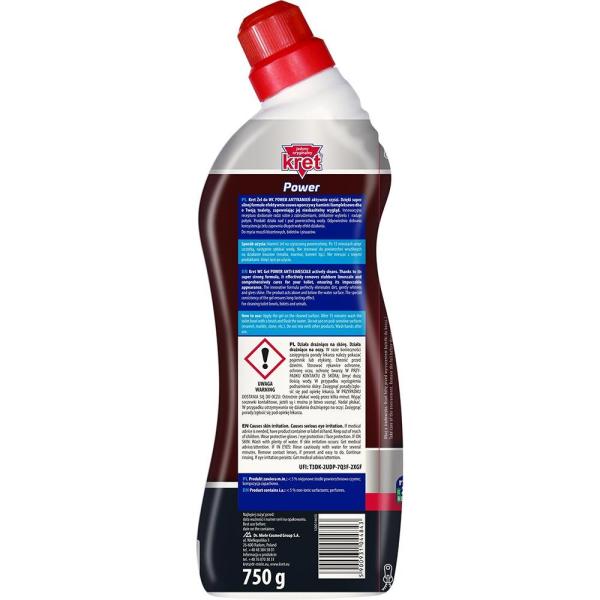 Kret Power 750 ml - żel do WC