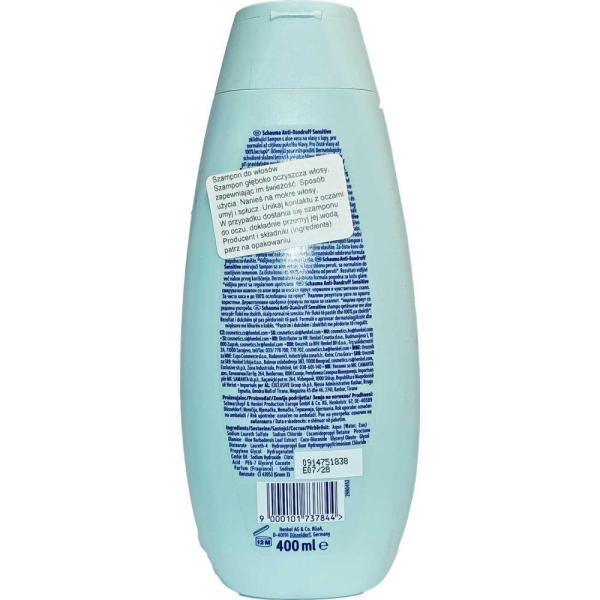 Schauma Anti-Dandruff Sensitive szampon 400ml Aloe Vera