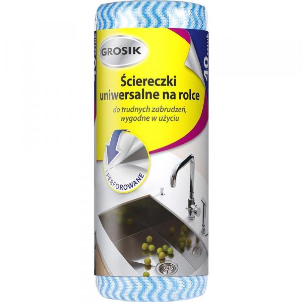 Grosik ścierka uniwersalna 40 sztuk rolka
