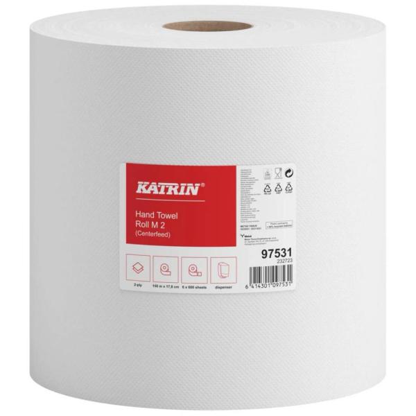 Katrin Classic 97531 Maxi ręcznik biały 2-warstwowy, 150m, 6 sztuk 