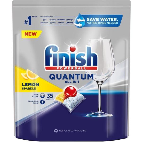 Finish Quantum All In 1 tabletki do zmywarek 35 sztuk Lemon
