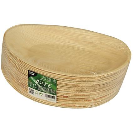 Papstar talerz owalny 26x17x2.5 25 sztuk Liść Palmowy
