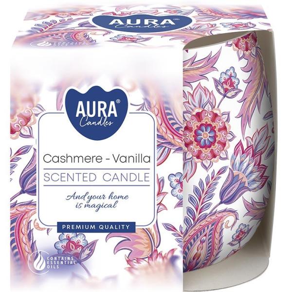 Bispol Aura świeca zapachowa sn71S-61 Cashmere-Vanilla
