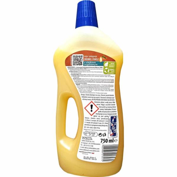 Sidolux Expert mycie paneli i drewna 750ml Olejek Arganowy