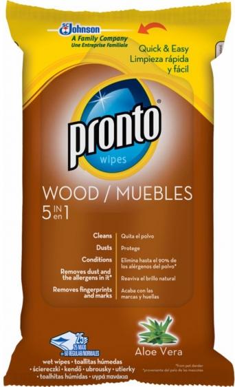 Pronto ściereczki Classic do powierzchni drewnianych 25szt.