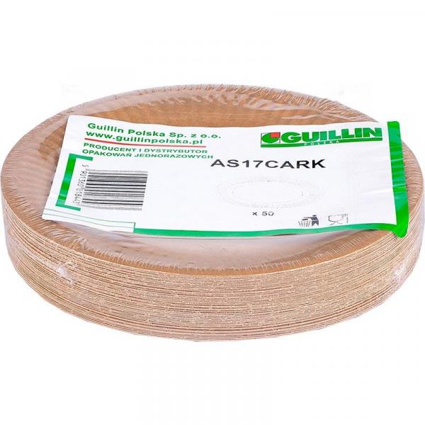 Talerz papierowy okrągły 18cm 50szt. AS17CARK
