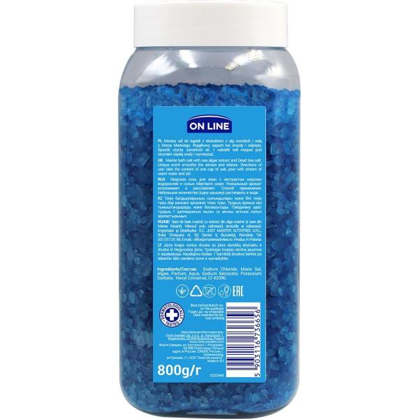 On Line morska sól do kąpieli 800g