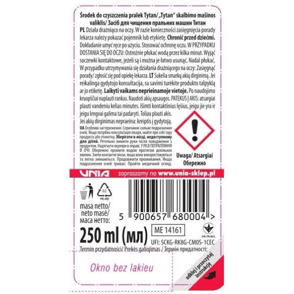 Tytan środek do czyszczenia pralek 250ml