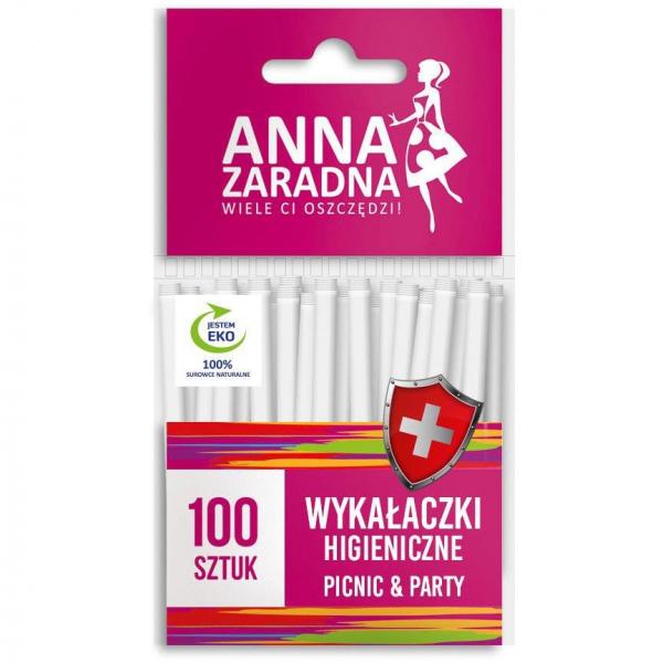 Anna Zaradna wykałaczki pakowane pojedynczo 100 sztuk
