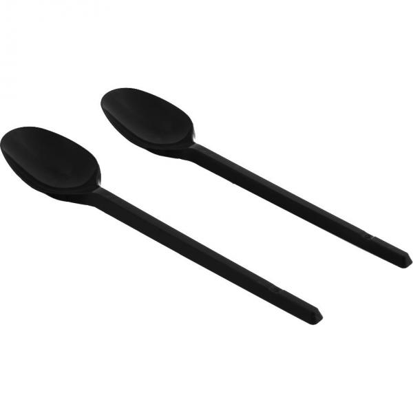 Papstar łyżeczki plastikowe 12.5cm 100 sztuk Czarne
