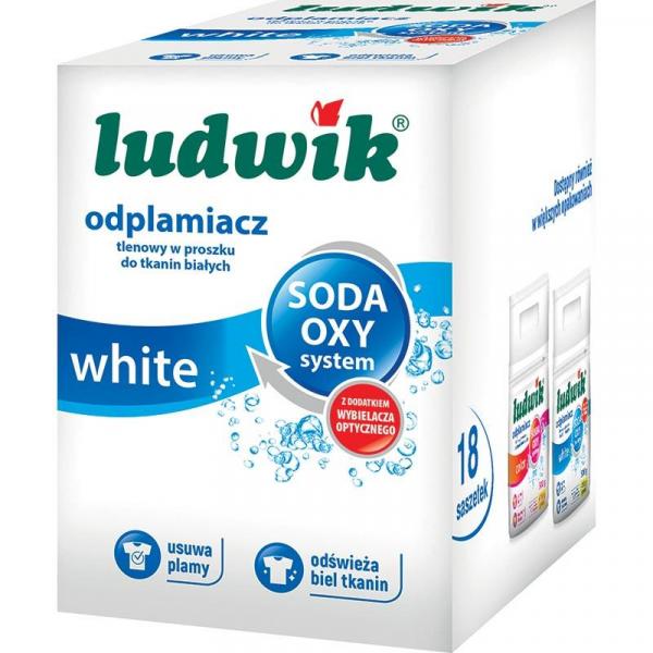 Ludwik odplamiacz w proszku White 18x30g
