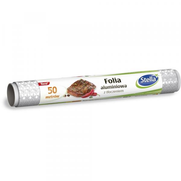 Stella folia aluminiowa z tłoczeniem 50m
