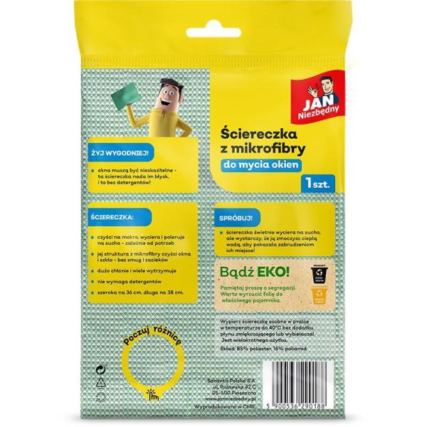 Jan Niezbedny ścierka z mikrofibry do szyb