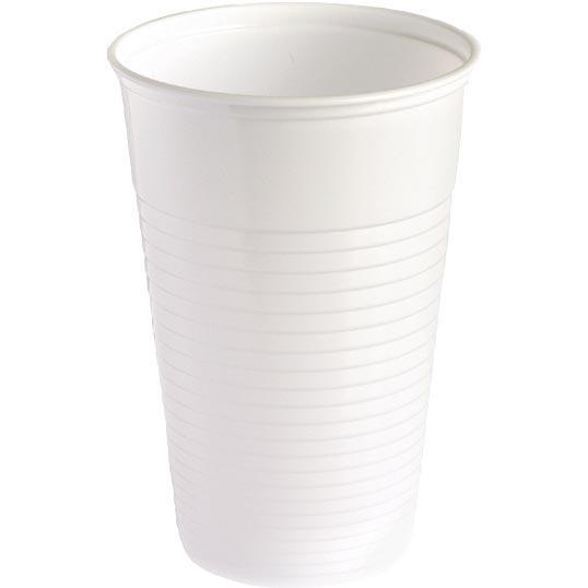 Kubki wielorazowe 200ml plastikowe Białe 100 sztuk
