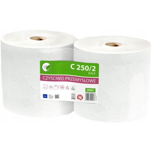 Ellis Ecoline C250/2 czyściwo przemysłowe, dwuwarstwowe 240. 2szt Makulatura, białe 
