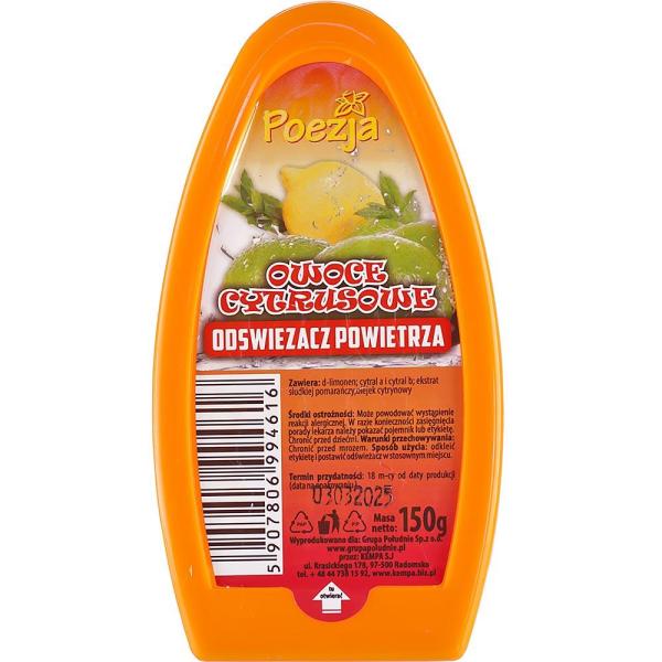 Poezja odświeżacz powietrza w żelu owoce cytrusowe 150g