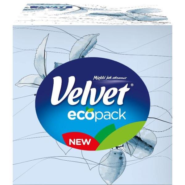 Velvet chusteczki trzywarstwowe Style 56 sztuk Kartonik
