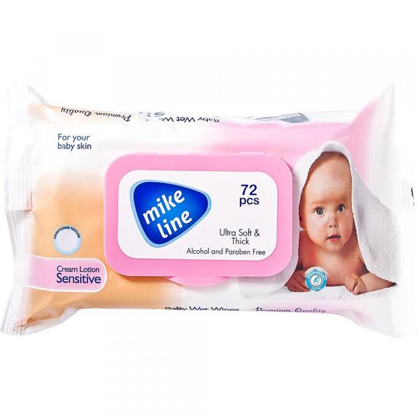 Mike Line chusteczki nawilżane dla dzieci 72 szt.