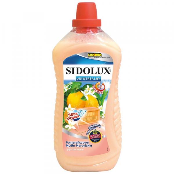 Sidolux płyn uniwersalny 1l pomarańczowe mydło marsylskie