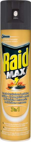 Raid MAX 3w1 przeciw karaluchom i mrówkom 400ml