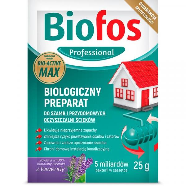 Saszetki do szamb i przydomowych oczyszczalni ścieków Biofos Professional 25 g
