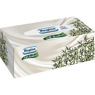 Regina Soft Bamboo chusteczki 4-warstwowe 96 sztuk Kartonik