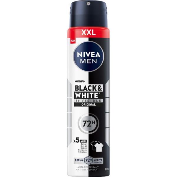 Nivea Men dezodorant Invisible Black & White Original 250ml