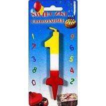 Świeczka urodzinowa cyferka 