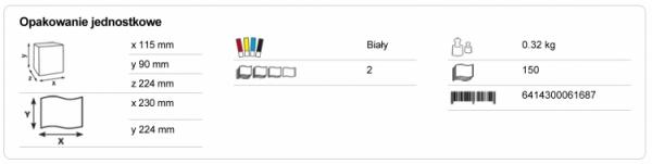 Katrin ręcznik składany 35298, 2-warstwowy, 4000 listków