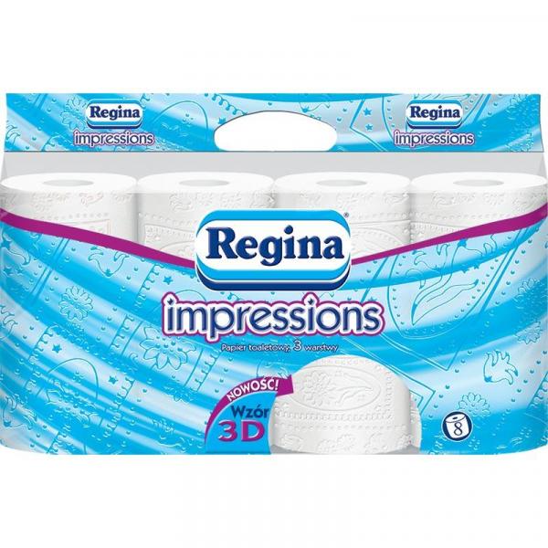 Regina papier 3-warstwowy Impressions 8 sztuk Biały
