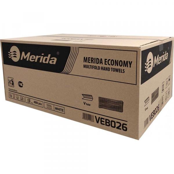 Ręczniki składane ZZ 1-warstwowe białe karton 4000 sztuk VEB026