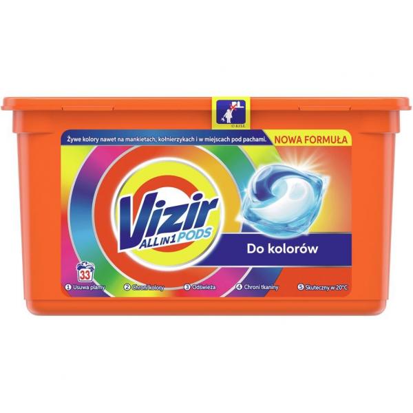 Vizir All In 1 Pods kapsułki piorące 33 sztuki Kolor
