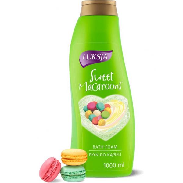 Luksja płyn do kąpieli 1L Słodkie Makaroniki