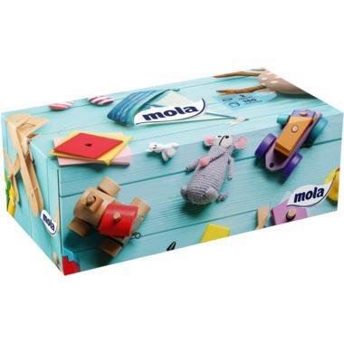 Mola chusteczki w kartoniku 2warstwowe 150szt Family