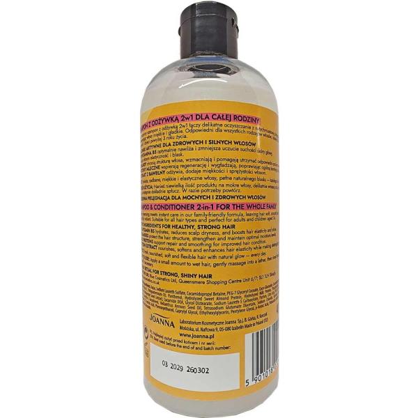 Joanna Rodzinka szampon z odżywką 2w1 400ml dla całej rodziny 