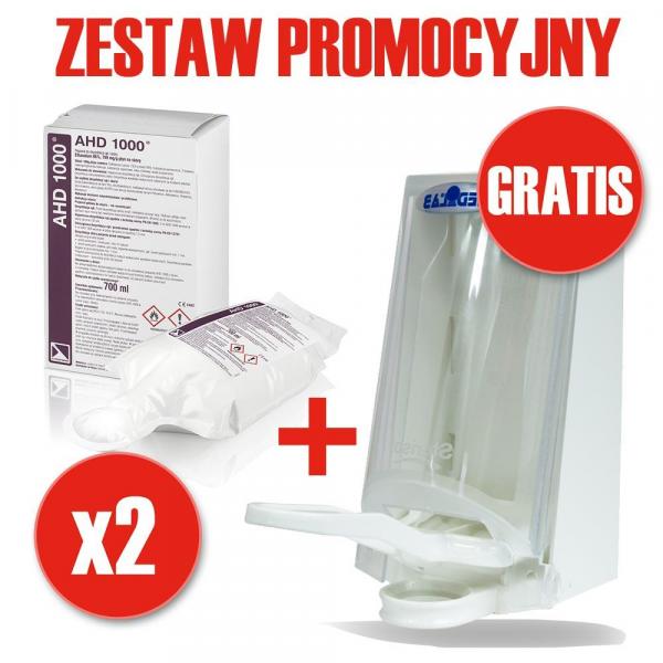 Sterisol PAKIET 2x AHD 1000 preparat do dezynfekcji + dozownik