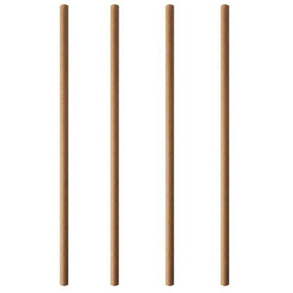 Papstar słomki papierowe 100 sztuk Beżowe 45296